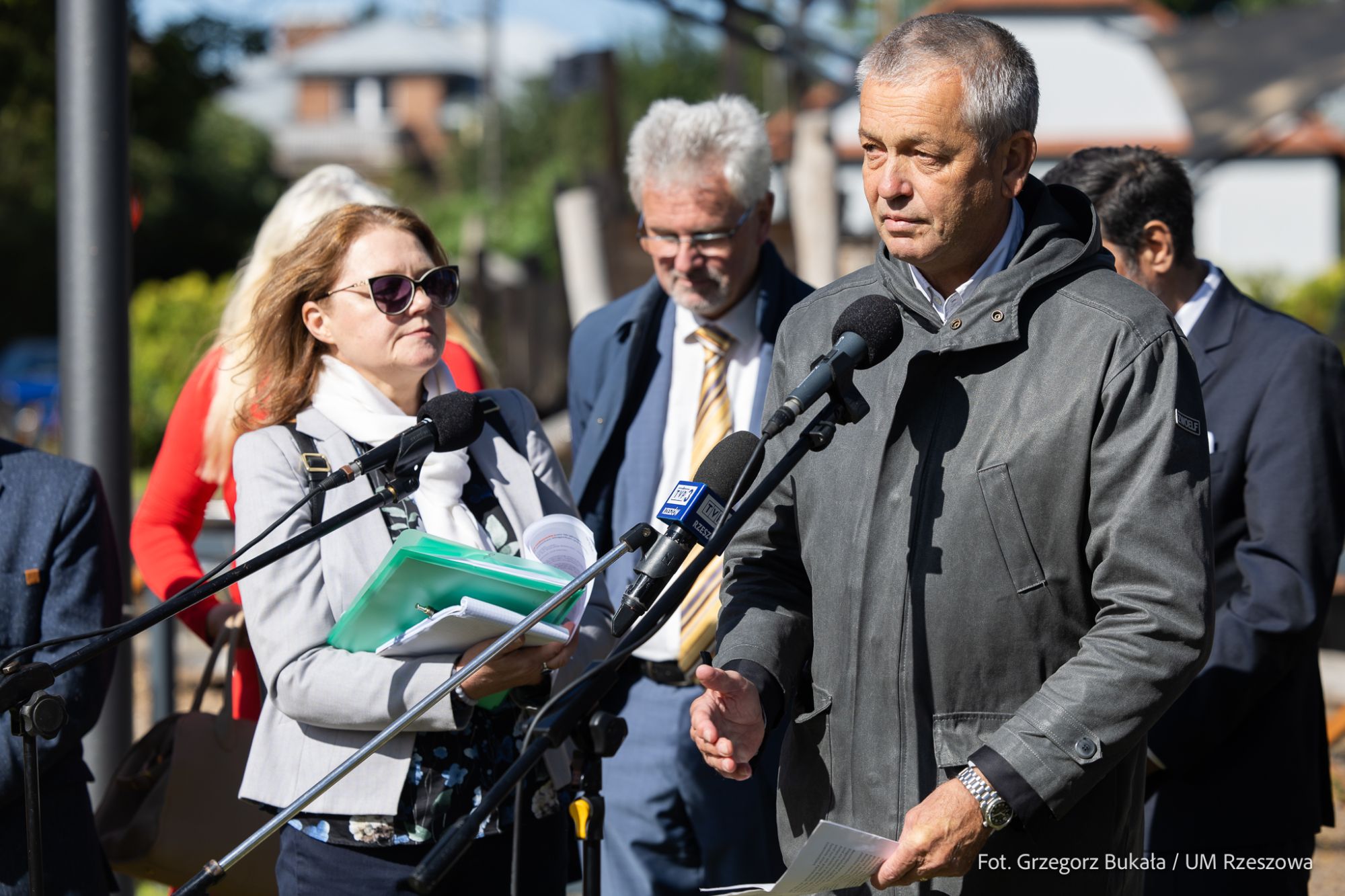 zdjecie z uroczystego otwarcia terenu rekreacyjnego na osiedlu Staromieście pod nazwą Park Klagenfurt w Rzeszowie, fot. Grzegorz Bukala, Urząd Miasta Rzeszowa